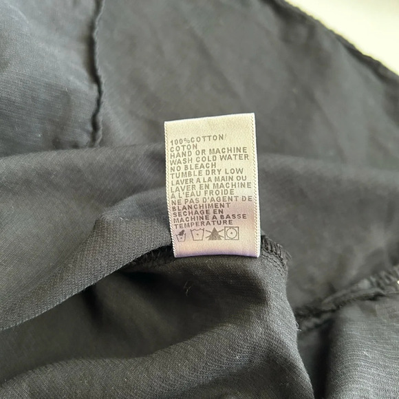 James Perse Women’s Black Cotton V-Neck Long Sleeve Top Size 1 - Picture 10 of 12